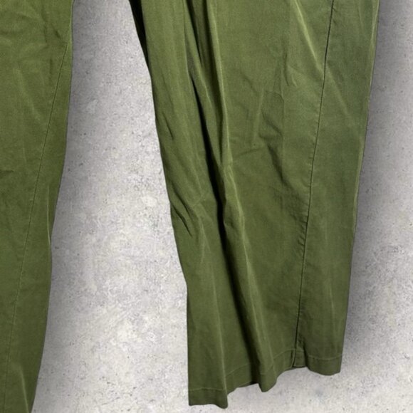 Sézane Charles Army Green Jumpsuit Size 42 French or US 10 Utility Pockets Boho - Picture 11 of 16